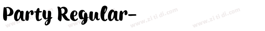 Party Regular字体转换 Party Regular字体转换